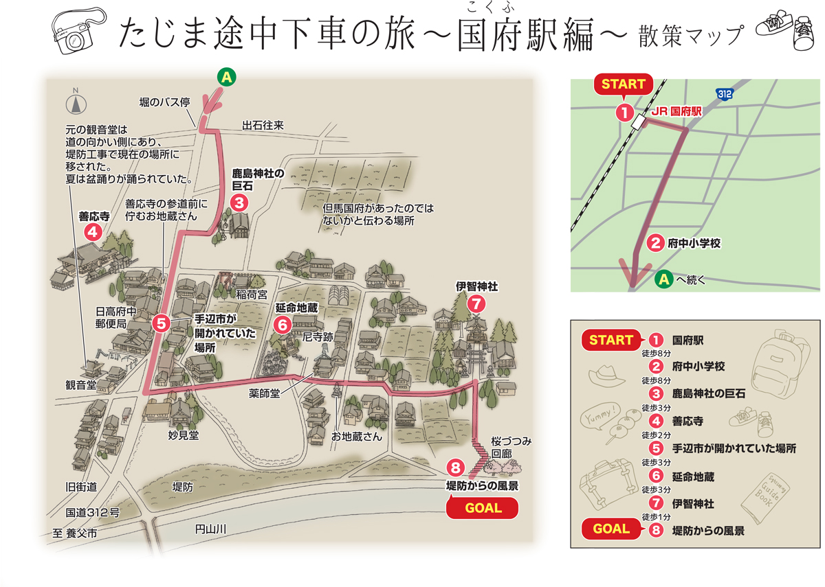 出石と城崎を往来する人々が集まった古のまち 国府を歩く 但馬の情報発信ポータルサイト 但馬情報特急
